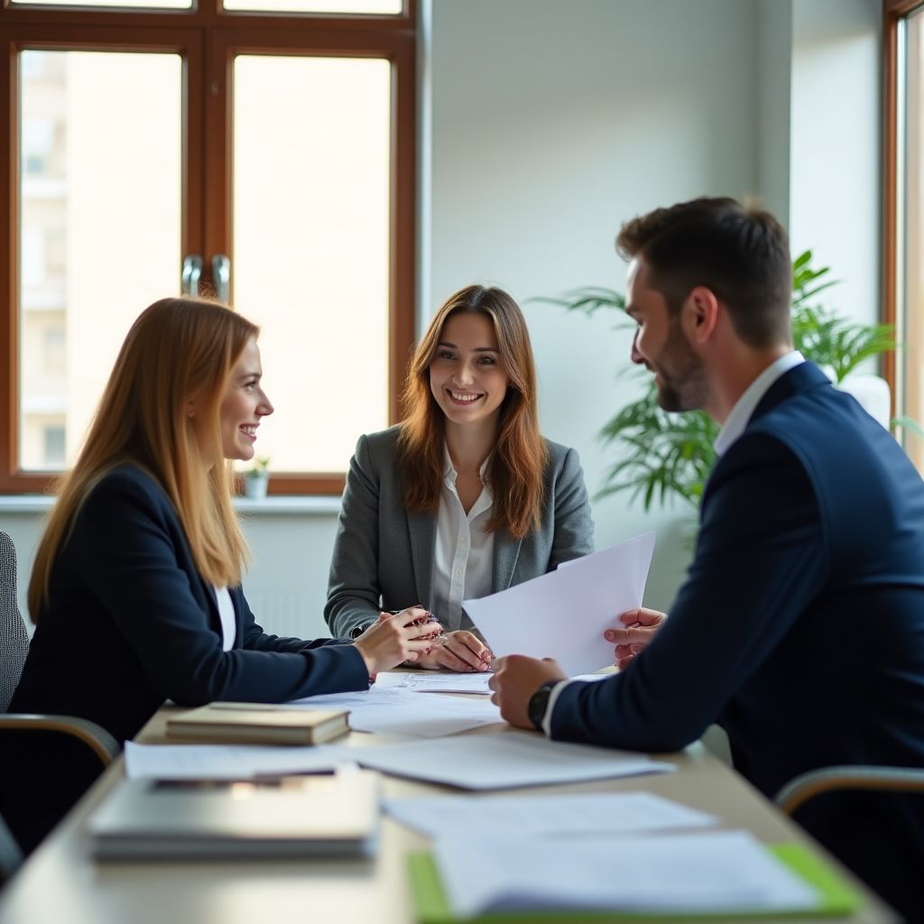 Konzultace s klientem v naší kanceláři