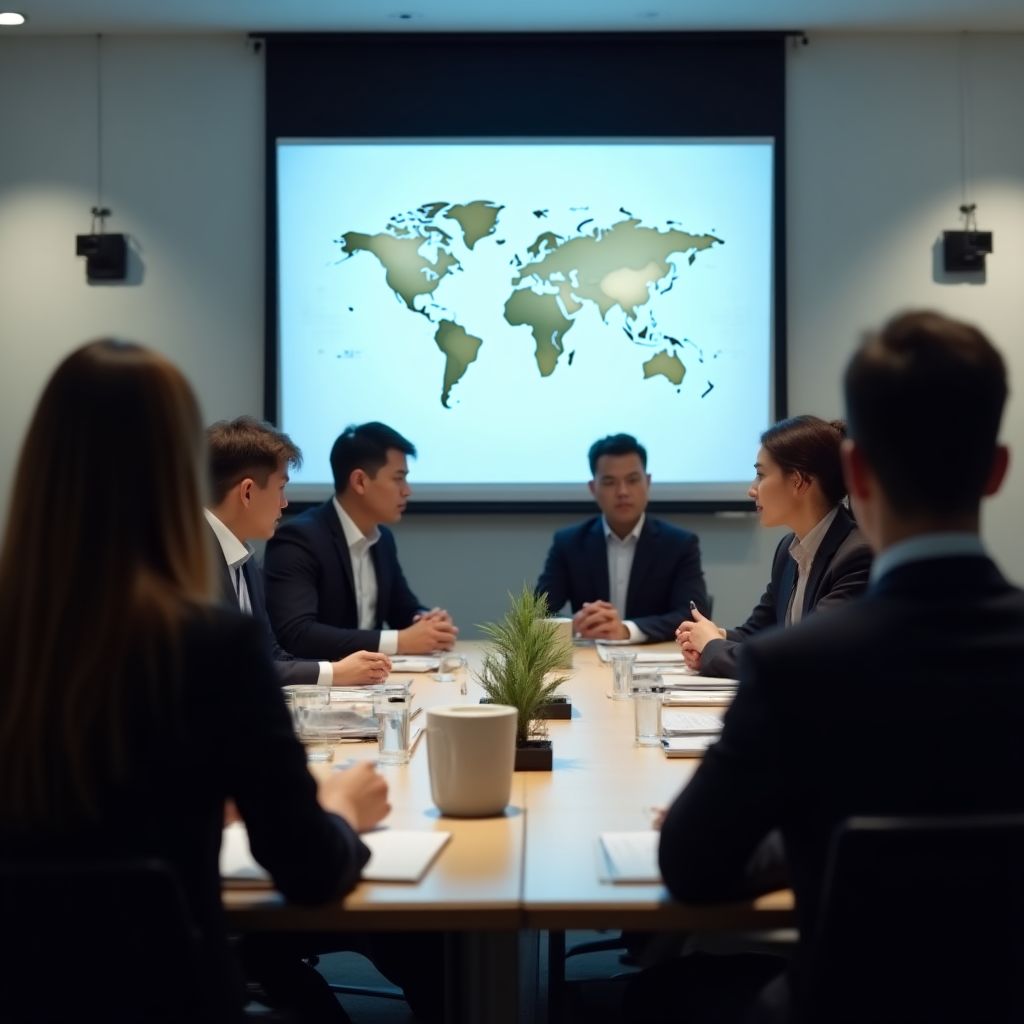 Tým během školení